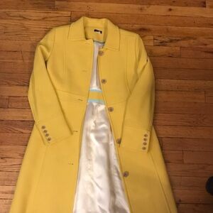 J. Crew Yellow Trench Coat